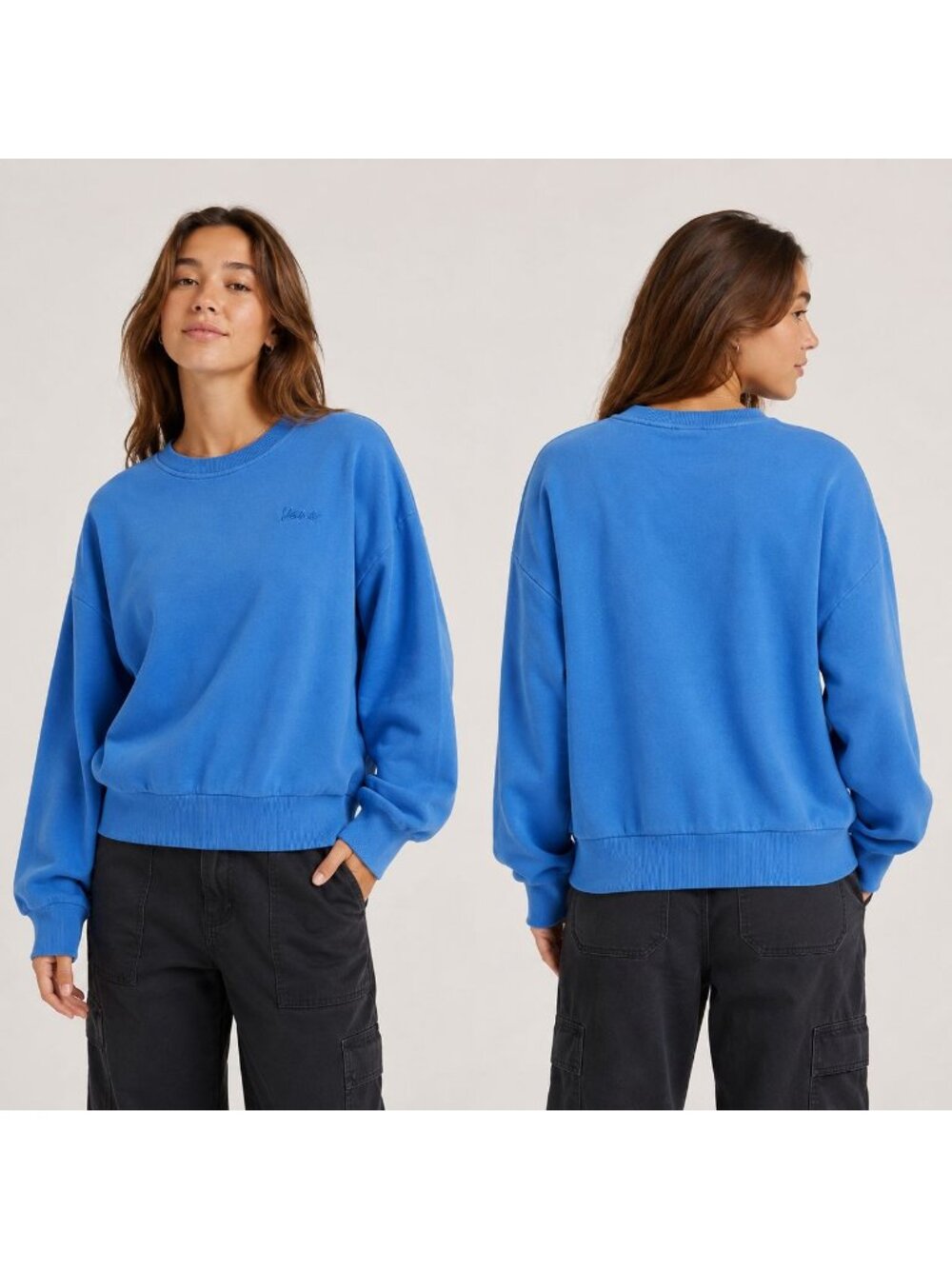 Vans Retro Women's Sz XL Blue Sweatshirt
